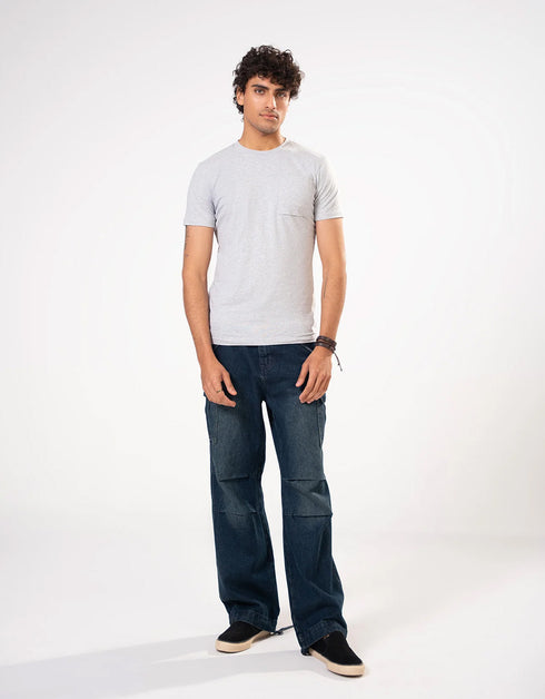PATCH POCKET CREW NECK TEE